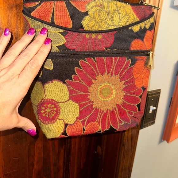 Vibrant Floral Crossbody Bag - Picture 3 of 14